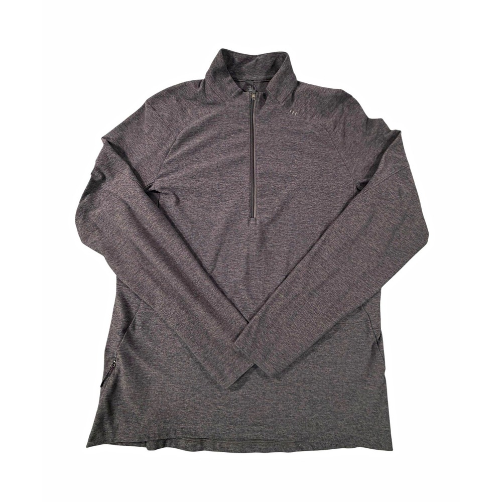 Lululemon Surge Warm 1/2 Zip Men's Large Heather Gray Running Pullover